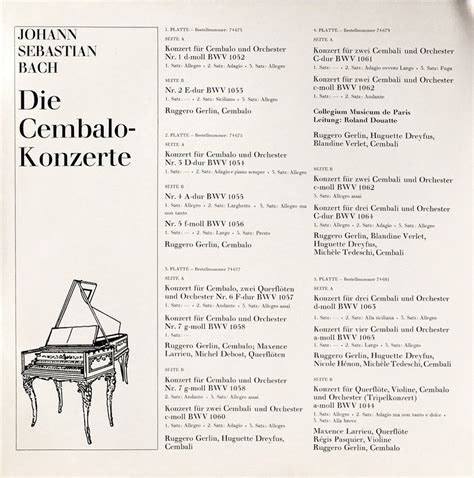 Roland Douatte. Collegium Musicum de Paris. Ruggero Gerlin. Bach. Die ...