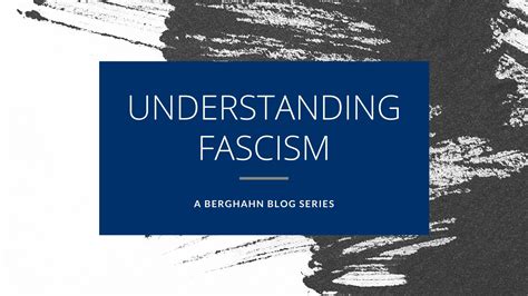 Understanding Fascism - Berghahn Books