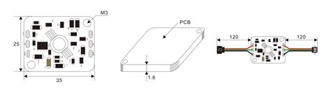 3 Watt WS2812b High Power RGB LED, 4,79