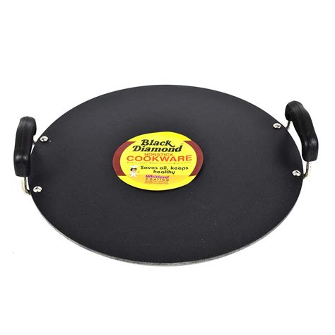 Buy Black Diamond 5 mm Non-Stick Pathri Tava Round Shape - 34.5cm ...