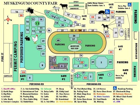 Fairgrouds Map - Visit - Muskingum County Fair
