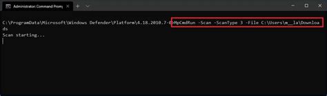 Image result for Windows Antivirus Scan Using Command Prompt