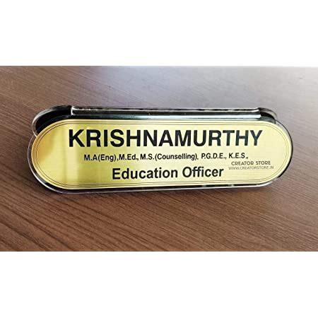 SIGNOOGLE Name Plates Personalized Customized Home Table Top Laminated ...