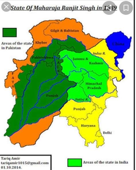 map of Punjab-(pre-partition i.e.before 1947) ???? - Brainly.in
