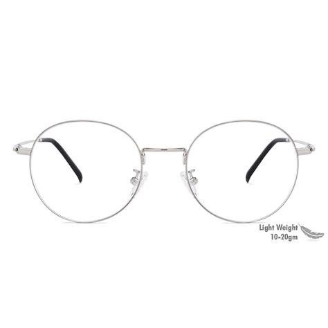 Buy Silver Black Full Rim Round John Jacobs SG Essentials JJ E12513AF ...