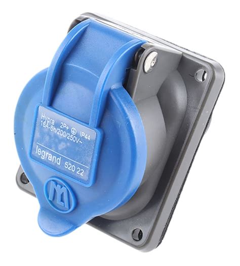 052022 Legrand | Legrand, 0 522 23 IP44 Blue Industrial Power Socket ...