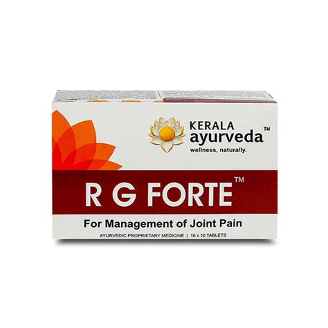 RG Forte Tablet - 100Nos - Kerala Ayurveda