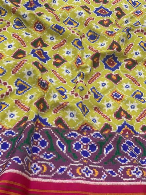 Second Skin I Patan Patola Saree Green In Colour
