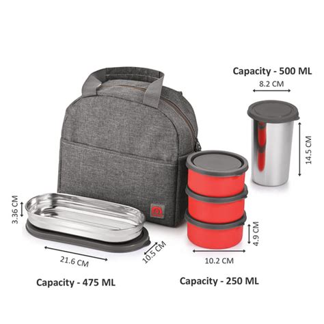 NanoNine Micro Steel Chapati Combo with Tumbler (3+2) Stainless Steel