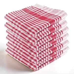 Kuber Industries Pack of 6 Cotton Kitchen Cloth/Napkins | Fridge, Table ...