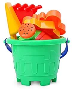 Buy PLUSPOINT Beach Toys Set for Kids 6 Pcs with Plastic Bucket Animal ...