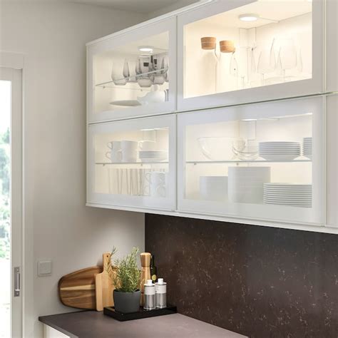 HEJSTA glass door, white/clear glass, 30x80 cm (113/4x311/2") - IKEA