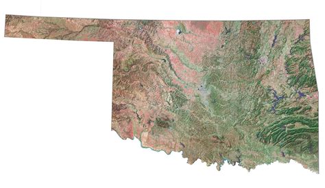 Map of Oklahoma - Cities and Roads - GIS Geography