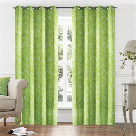 Buy DECO WINDOW Floral Print Blackout Door Curtain-Set of 2 Pcs. from ...