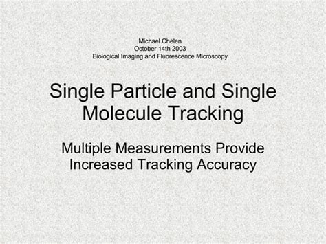 Single Particle Tracking 的图像结果