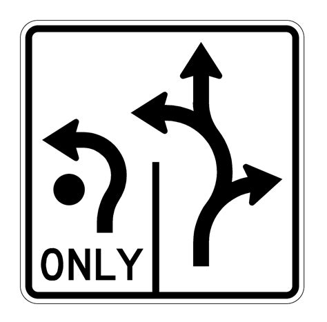 Image result for Intersection Lane Control Sign