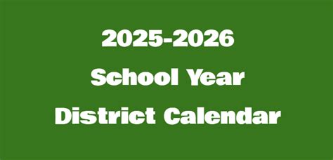 2025- 2026 District Calendar | Maryville Middle School