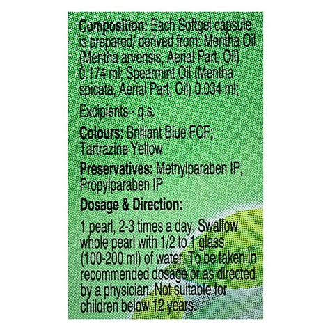 Dabur Pudin Hara Pearls, 10 Capsules Price, Uses, Side Effects ...