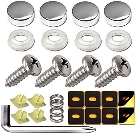 TANGGIFT Stainless Steel License Plate Screws for Fastening License ...