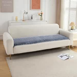 HOKIPO Poly Velvet Handloom Made Thick Sofa Cover Mats For L Shape And ...