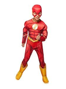 Buy Rubie's Costume DC Superheroes Flash Deluxe Child Costume, Small ...