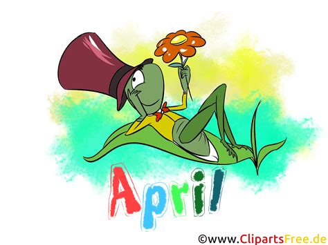 April Illustration - Month Clip Art free