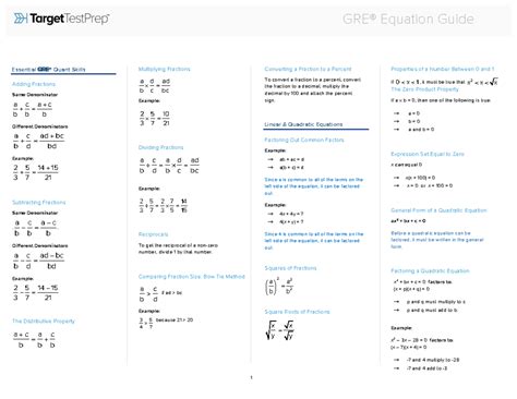 Quant Formula Sheet - wwwqdqdq - Essential 8D6® Quant Skills Adding ...