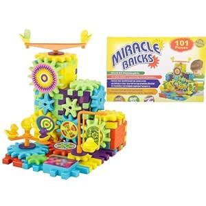 Earendel Kids Battery Operated 101 Pcs Rotating Building Blocks with ...