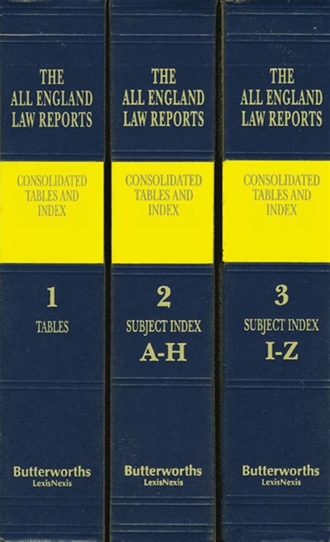 Buy All England Law Reports Consolidated Tables and Index 1936-2020 ...