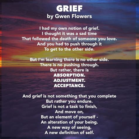 Image result for i had my own notion of grief | Grief poems, Grief ...