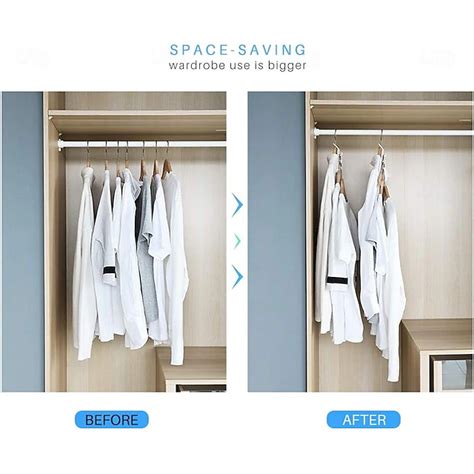 20pcs Clothes Hanger Hooks,Space Saving Series Multi-Function Multi ...