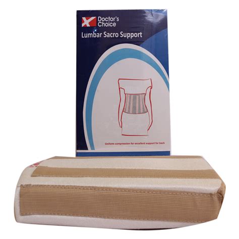 Doctor's Choice Lumbar Sacro Support Medium, 1 Count Price, Uses, Side ...
