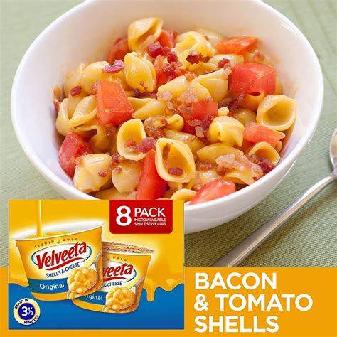 Buy VELVEETA Original Microwavable Shells & Cheese Cups, 8 Count Box ...
