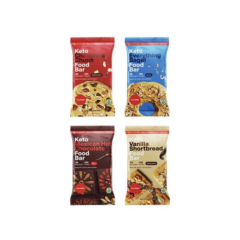 Buy H.V.M.N. Keto Food Bar - Variety Pack Keto Bars | Gluten Free, 13g ...