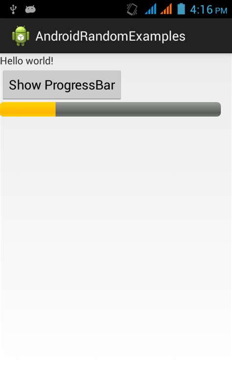 Image result for Android Progress Bar Example