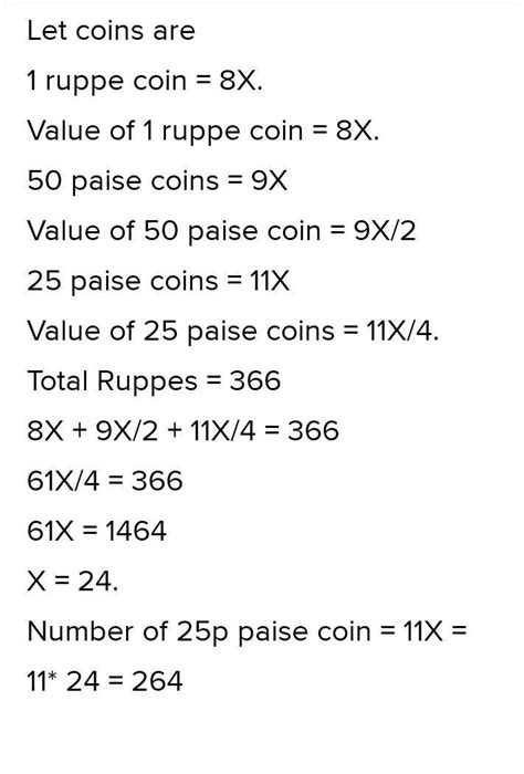 a bag contains 1 rupee, 50 paise and 25 paise coins in the ratio of 8: ...