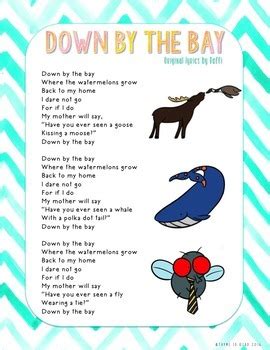 Down by the Bay" Rhyming Words Activity Pack by Thyme to Read | TpT