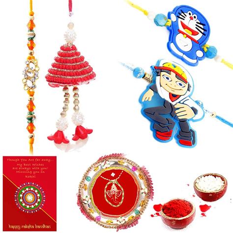 Raksha Bandhan Rakhis Raksha Bandhan Gifts for Brother Rakhi Set Bhaiya ...