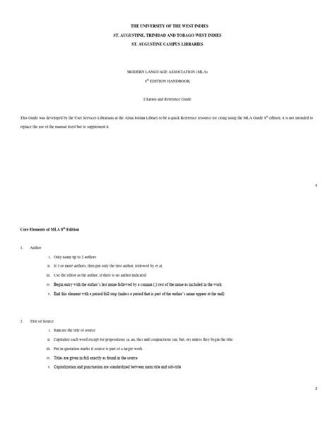 Image result for MLA Style Manual MLA Citation Examples