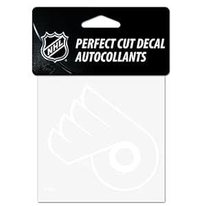 WinCraft NHL Philadelphia Flyers 4x4 Perfect Cut White Decal, One Size ...