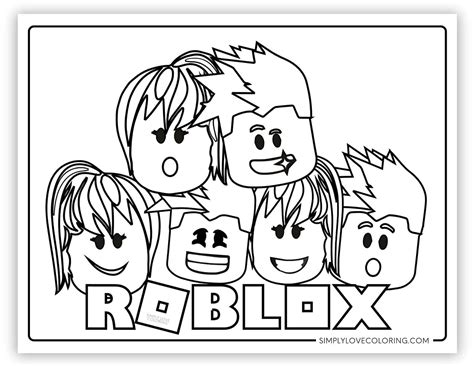 34 Roblox Coloring Pages (Free PDF Printables) - Simply Love Coloring