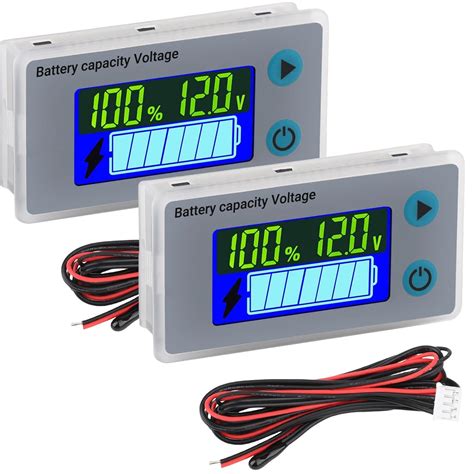 DROK 2pcs 12V Battery Capacity Monitor, 10-100V 24V India | Ubuy