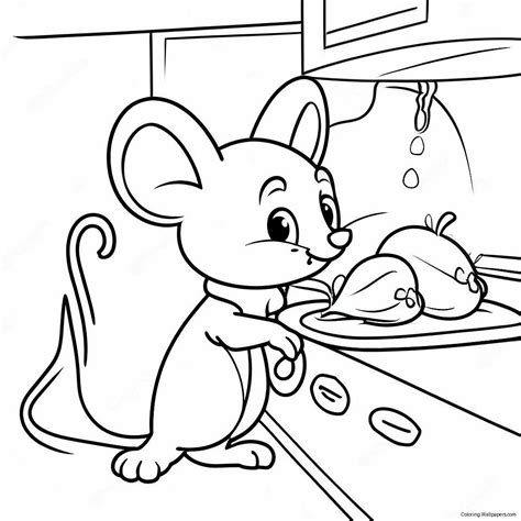 Cinderella Mice In The Kitchen Coloring Page (65833-52103)