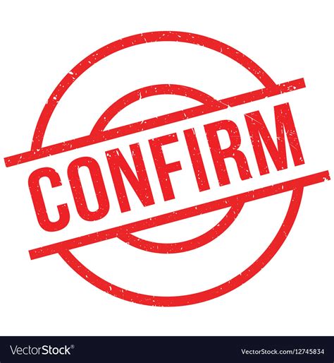 Confirm rubber stamp Royalty Free Vector Image