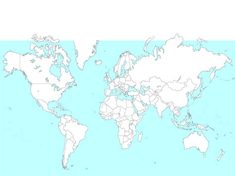 Mercator Projection Blank Map of the World (W.I.P) by CanhDuy2006 on ...