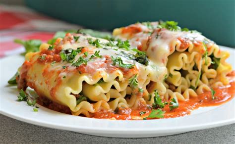 The Most Amazing Three Cheese Lasagna Rollups Recipe