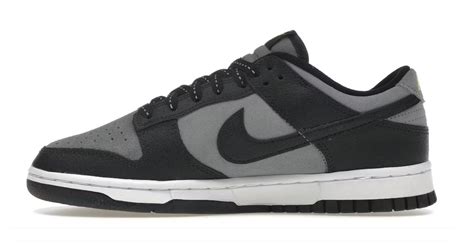 NIKE DUNK LOW BLACK COOL GREY VOLT MINI SWOOSH in 2024 | Nike dunks ...