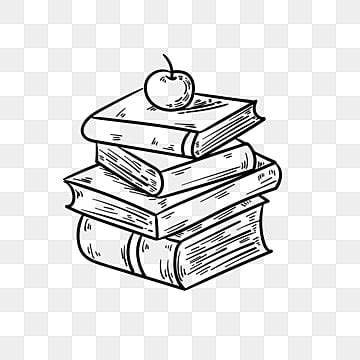 Book Stack Drawing PNG Transparent Images Free Download | Vector Files ...