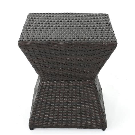 Best Selling Home Decor Calhoun Square Wicker Outdoor End Table 16.25 ...