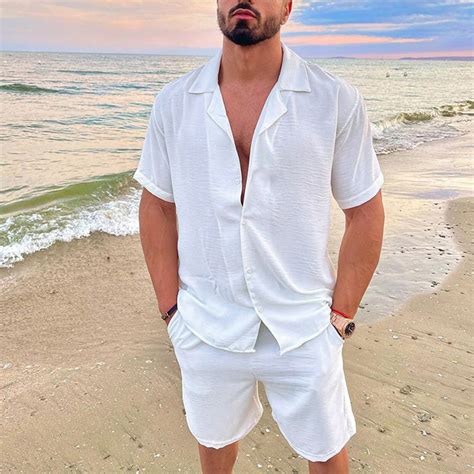 Men Beachwear Shirts